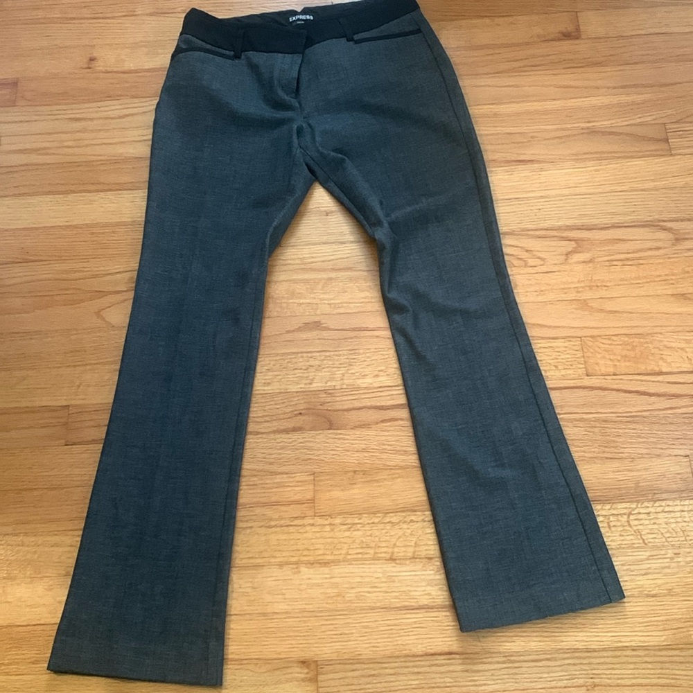 Black and grey slacks